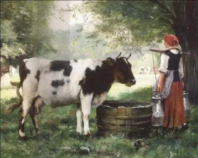 Dans une ferme vendenne autrefois, on utilisait une  selle  pour la traite des vaches. C'tait...