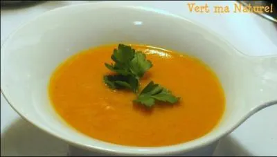 Et ce soir, vous aller manger lger, je vous prpare un potage  base de carottes, quel est son nom ?