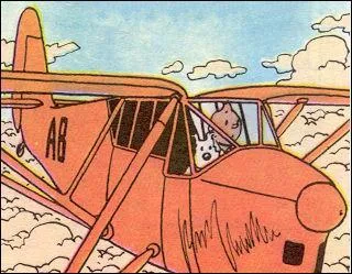 Tintin s'enfuit d'Irak  bord d'un  De Havilland Puss Moth  dans :