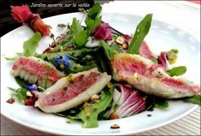 Pour commencer, nous prenons une salade surmonte de :