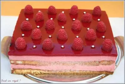 Voici le dessert avec un entremets,  base de mousse de fruits, quel est son nom ?