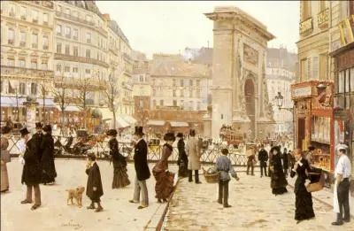 A quel artiste du 19e sicle, peintre de la vie parisienne, doit-on  La Porte Saint Denis , tableau ralis vers 1880 ?