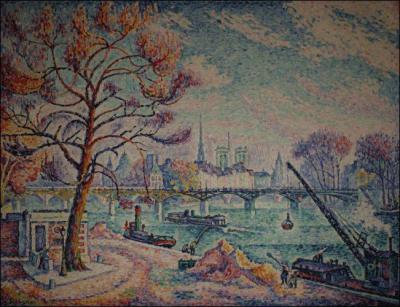 Quel peintre, créateur du pointillisme, a réalisé  Le Pont des Arts  en 1925 ?