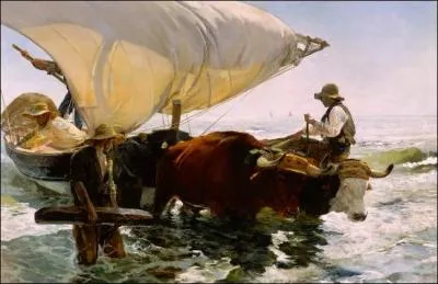 Retour de pche, le halage de la barque, 1894