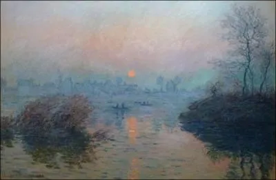 Qui a peint Soleil couchant sur la Seine effet d'hiver ?