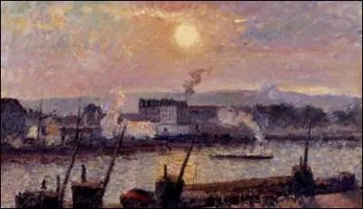 Qui a peint Quai de la Bourse  Rouen soleil couchant ?