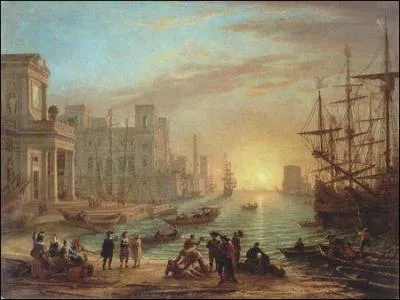 Qui a peint Port de mer au soleil couchant ?