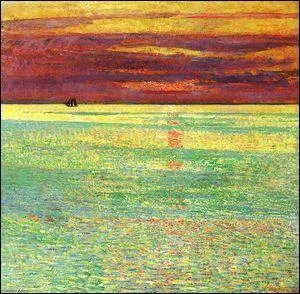 Qui a peint Coucher de soleil sur la mer ?