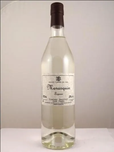 Le digestif va vous surprendre, il s'agit d'un verre de marasquin,  base de quoi est-il ralis ?