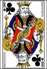 Quel est le prnom inscrit sur la carte du roi de trfle ?