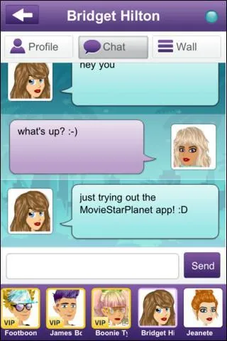 Sur l'application MSP sur la tablette, peut-on faire des smileys dans les messages ?