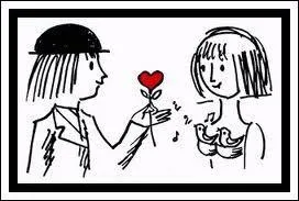 Quel illustre dessinateur franais dessinait des  couples d'amoureux  ?