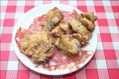 Voici une entre lyonnaise faite avec des rsidus de graisse et viande de porc, ce sont :