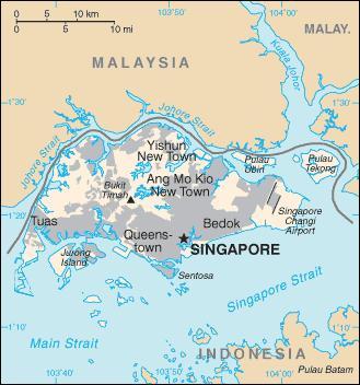 La plus grande île de la République de Singapour est Pulau Ujong, elle compte 5 millions d'habitants. Pourtant, combien de fois est-elle plus petite que la Corse ?