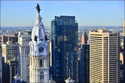 Quelle est la statue rige au sommet du Philadelphia City Hall, l'htel de la ville de Philadelphie ?