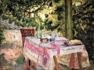 Qui a peint Table dans le jardin ?