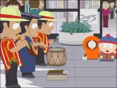 Pour quelle raison voit-on souvent des groupes de musique pruviens dans la ville ?