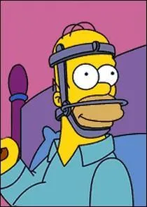 Dans l'pisode o Homer se casse la mchoire et qu'il communique avec sa famille en crivant sur une ardoise, quel mot crit-il une deuxime fois alors qu'il venait de l'effacer ?