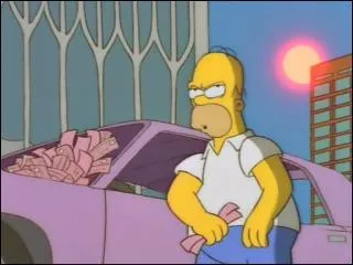 Dans l'pisode ''Homer contre New York'', quelle boisson prend-il quand il est sur la place du World Trade Center (l o il attend avec sa voiture pour payer ses amendes) ?