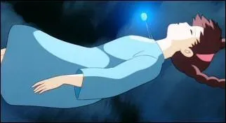 D'o Sheeta tombe-t-elle, au dbut du dessin anim ?