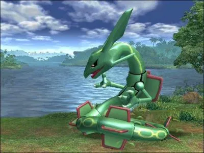 Dernire question : quand Rayquaza est shiney, de quelle couleur est-il ?