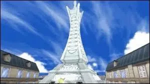 Qui sauve Sacha et Pikachu, lors du sauvetage de Carchacrok, d'une chute du haut de la tour prismatique (Tour Eiffel dans le jeu) ?