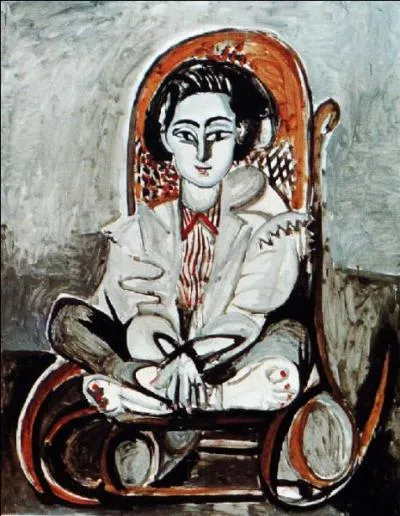 Qui a peint Jacqueline dans un rocking chair ?