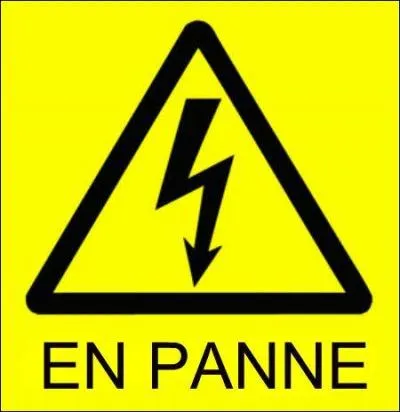 Quelle est la traduction anglaise de ce terme :  en panne  ?