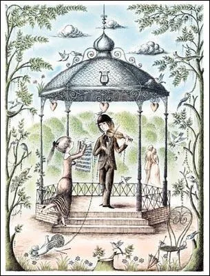 Qui a-t-il reprsent sur ce mme dessin ?