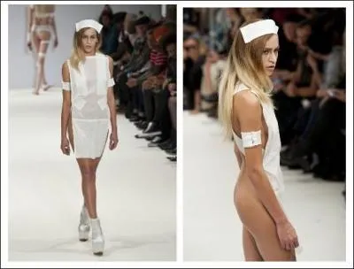 Cette cration originale ne couvre pas grand chose ! Mais comme vous l'aimez votre petite infirmire ! Qui est la cratrice pensant davantage aux hommes qu'aux femmes ?