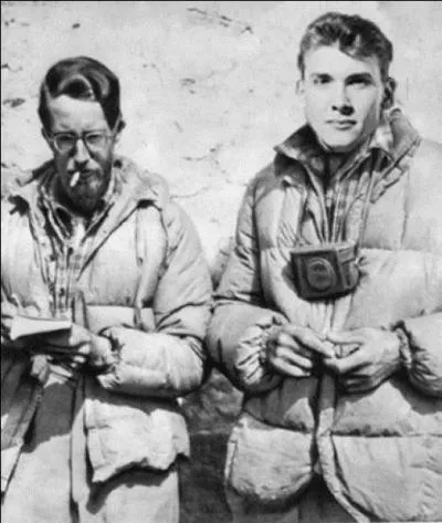 A votre avis, qui sont George Mallory et Andrew Irvine et quel exploit auraient-ils ralis en 1924 ? Problme, ils sont dcds peu aprs ou peu avant leur exploit. Ce sont...