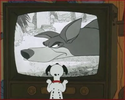 Quel est le nom original de la srie  Les Aventures d'Ouragan , que les dalmatiens regardent  la tlvision ?