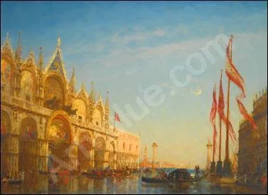 Inondation sur la place St-Marc, Venise.