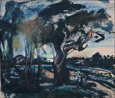 Paysage d'inondation.