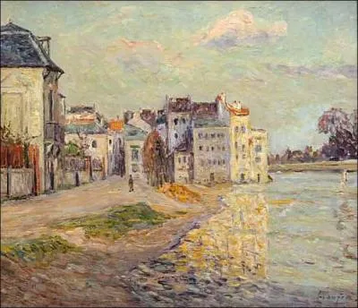 Le quai de Lagny sous l'eau des inondations.