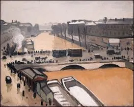 Paris, le pont St Michel, inondation de 1910.