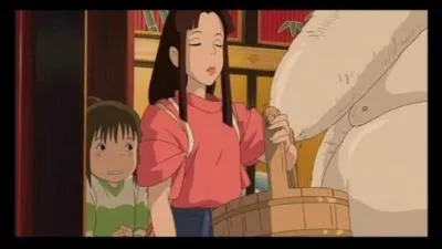 Qui pousse Chihiro dans l'ascenseur afin qu'elle ne soit pas dcouverte ?