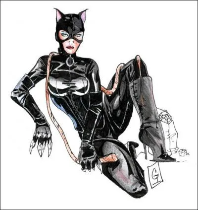 J'ai une attirance pour le cuir et les chats, je possde des griffes et un fouet, j'ai un certain bguin pour Batman et je suis une voleuse hors pair. Je suis Catwoman et mon nom est ... ?