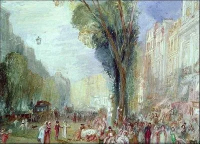 Quel artiste, aquarelliste et graveur a ralis  Boulevard des italiens  vers 1832 ?
