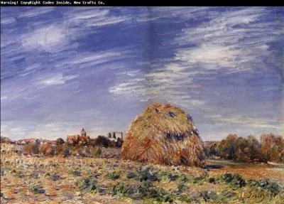 Qui a peint Meule au bord du Loing ?