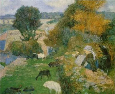 Qui a peint Bergre bretonne ?