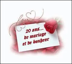 Rachel et Jrme vous invitent  Limoges pour leurs 20 ans de mariage. Ils vont donc clbrer leurs noces ...