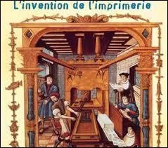 On attribue  Gutenberg l'invention de l'imprimerie en :