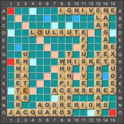 Combien vaut la lettre  V  au jeu de scrabble ?