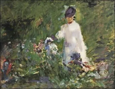Qui a peint Une jeune femme parmi les fleurs ?