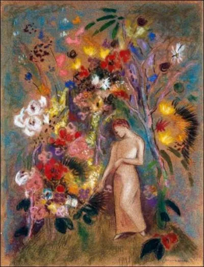 Qui a peint Silhouette de femme dans les fleurs ?