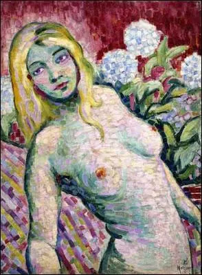 Qui a peint ce nu dans les fleurs ?