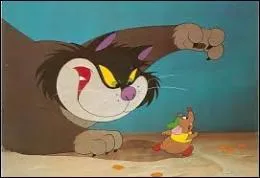 Dans quel film le gros chat Lucifer terrorise-t-il la souris Gus ?