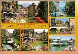 Je vous envoie une carte postale d'Annecy. D'aprs-vous, j'ai pass mes vacances ...