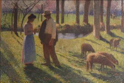 Qui a peint cette scne champtre ?